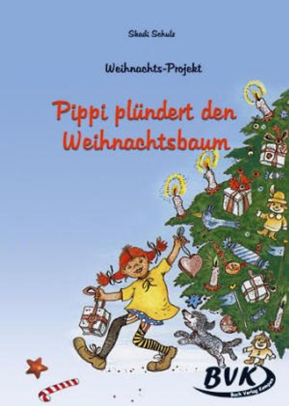 Pippi plündert den Weihnachtsbaum. Weihnachtsprojekt