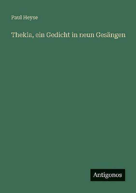 Thekla, ein Gedicht in neun Gesängen