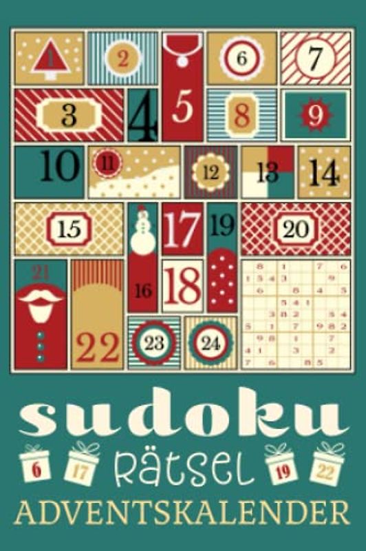Sudoku Rätsel-Adventskalender: 24 Tage Adventskalender zum Knobeln | Mini Buchadventskalender im A6 Format – Originelles Geschenk oder als Inhalt zum ... für Jugendliche & Erwachsene