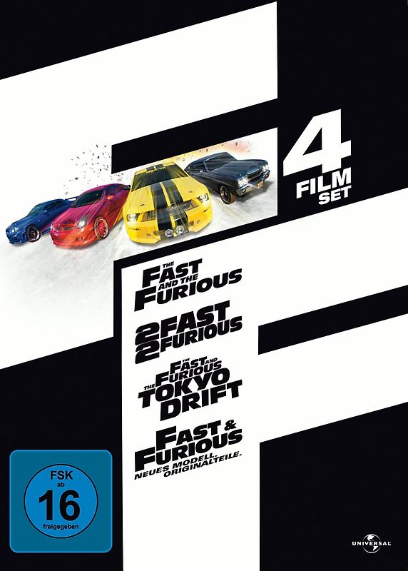 Fast & Furious 1-4 Film Set DVD