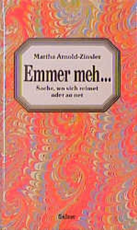 Emmer meh. Sache, wo sich reimet oder ao net