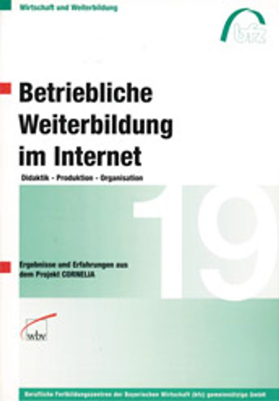 Betriebliche Weiterbildung im Internet. Didaktik - Produktion - Organisation