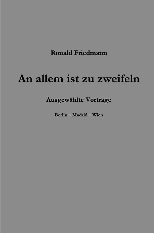 An allem ist zu zweifeln