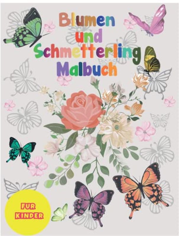 Schmetterling und blumen malbuch für mädchen ab 10 jahre: mandala schmetterlinge buch | entspannendes Malbuch für Erwachsene | Geschenk für Schmetterlinge Malbuch | Blumenliebhaber