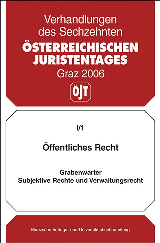Öffentliches Recht - Subjektive Rechte und Verwaltungsrecht