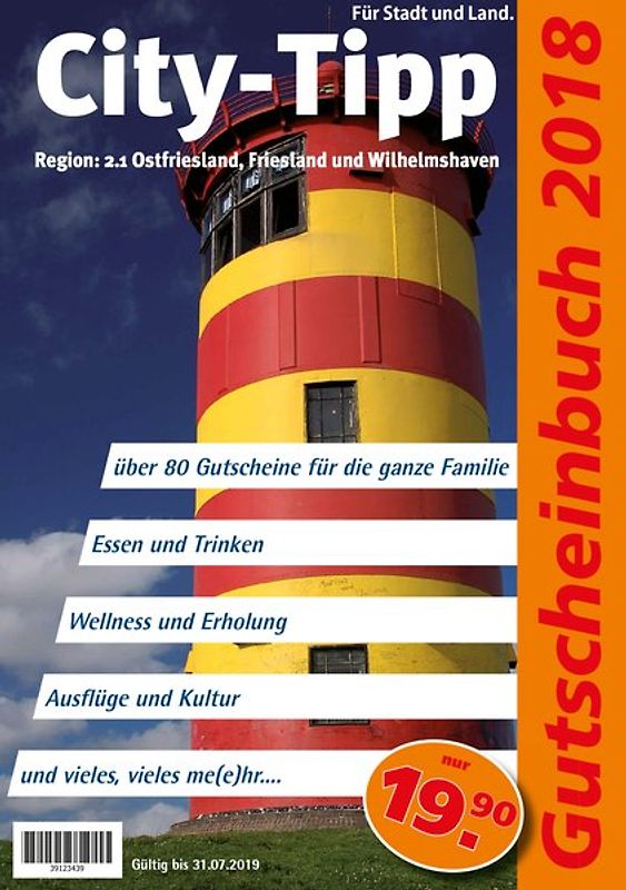 City-Tipp Gutscheinbuch Ostfriesland 2019
