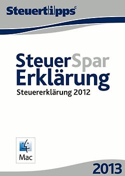 Steuer-Spar-Erklärung 2013 Mac MacOS