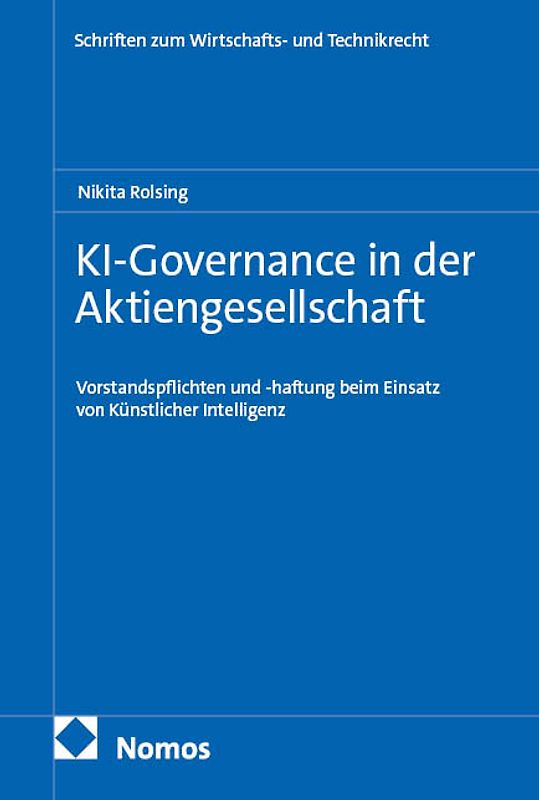 KI-Governance in der Aktiengesellschaft