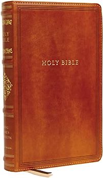 Kjv, Sovereign Collection Bible, Personal Size, Leathersoft, Brown, Red Letter Edition, Comfort Print