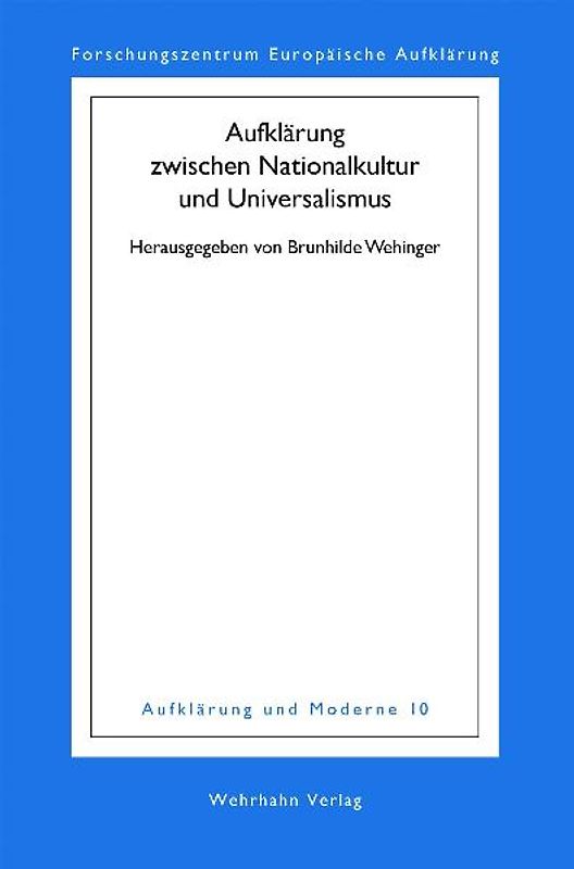 Aufklärung zwischen Nationalkultur und Universalismus