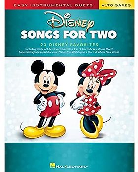 Disney Songs for Two Alto Saxes: Easy Instrumental Duets
