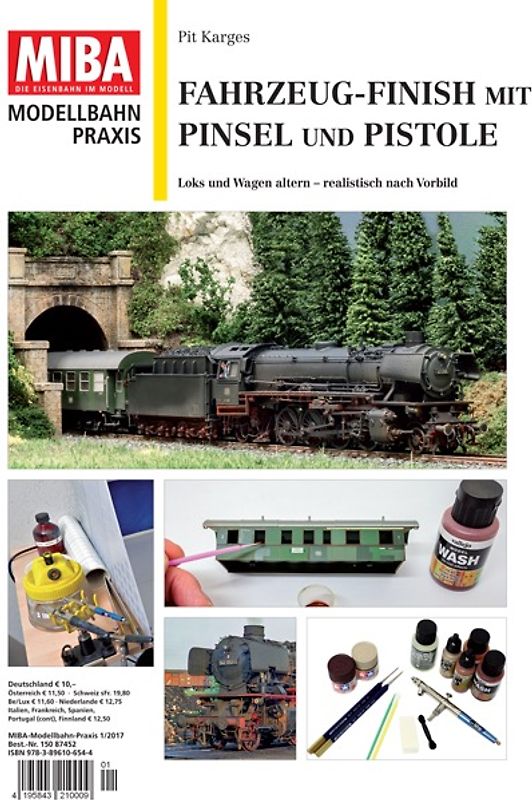 Fahrzeug-Finish mit Pinsel und Pistole