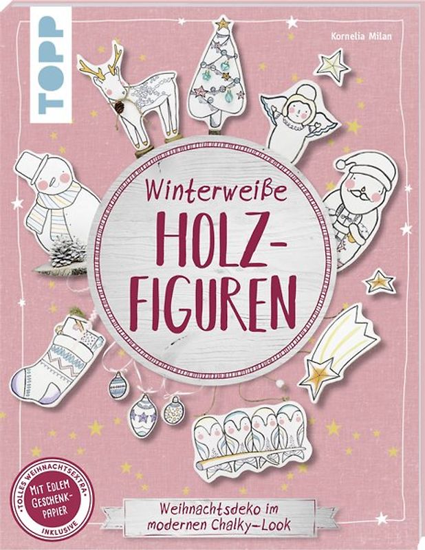 Winterweiße Holzfiguren (kreativ.kompakt)