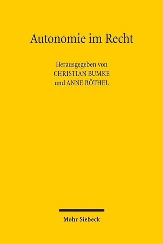 Autonomie im Recht