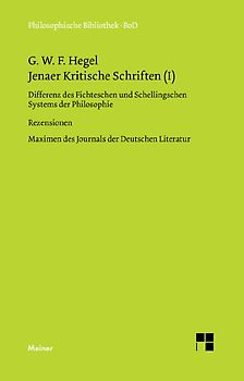 Jenaer Kritische Schriften I