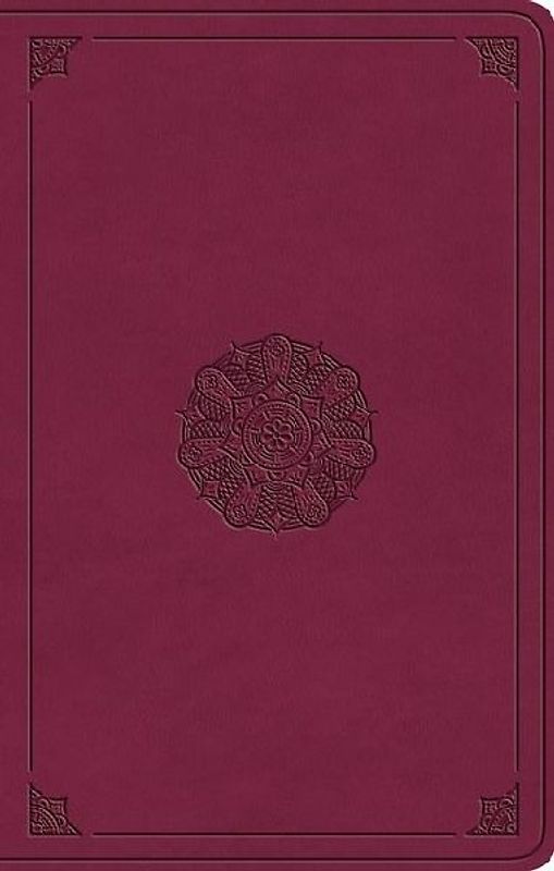 ESV Premium Gift Bible (Trutone, Raspberry, Emblem Design)