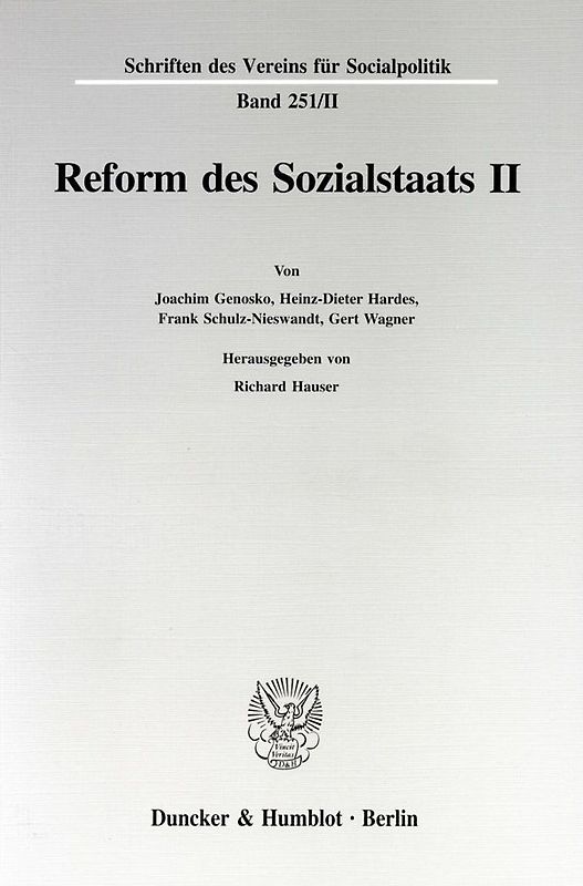 Reform des Sozialstaats II.