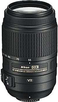 Nikon AF-S DX NIKKOR 55-300 mm F4.5-5.6 ED G VR 58 mm Filtergewinde (Nikon F Anschluss) schwarz
