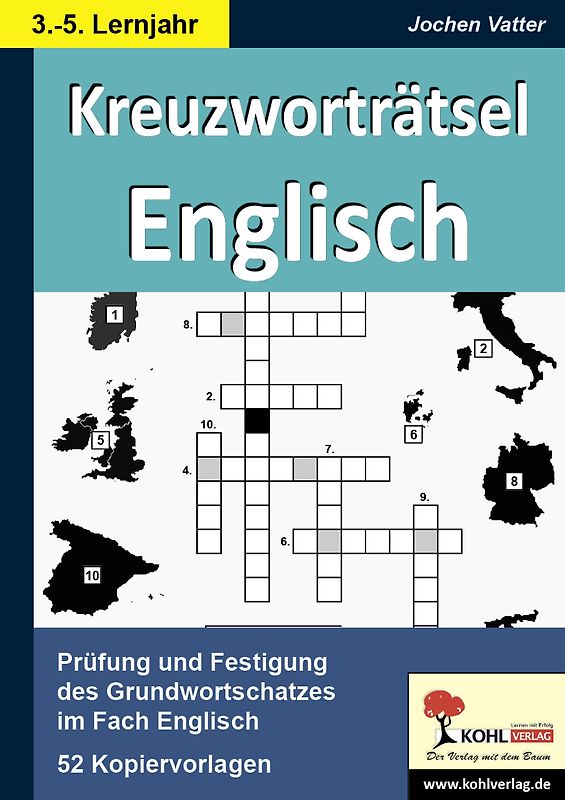 Kreuzworträtsel Englisch / 3.-5. Lernjahr