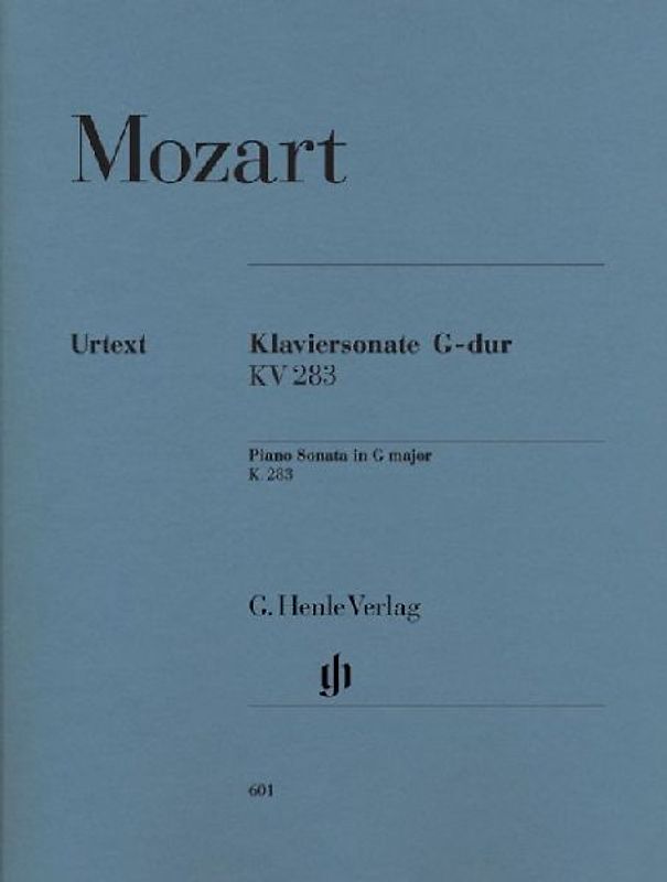 Klaviersonate G-dur KV 283 (189h) - Mozart, Wolfgang Amadeus/Hrsg. Herttrich, Ernst