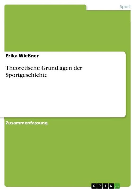 Theoretische Grundlagen der Sportgeschichte