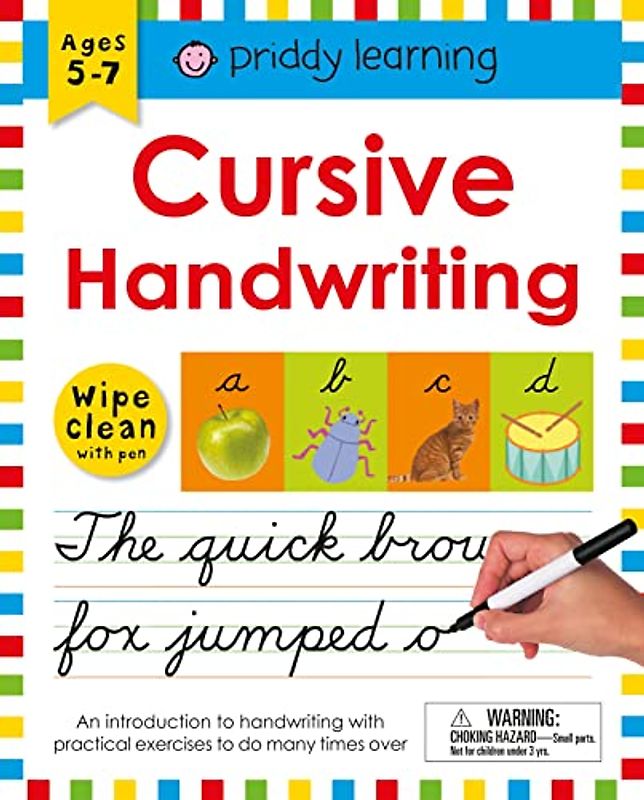Wipe Clean Workbook: Cursive Handwriting: Wipe Clean With Pen (Priddy Learning)