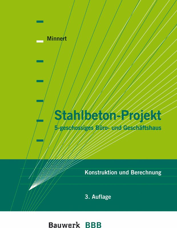 Stahlbeton-Projekt 5-geschossiges Büro- und Geschäftshaus. Konstruktion und Berechnung