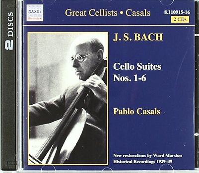 Pablo Casals - Great Cellists - Pablo Casals (Casals spielt Bach) (Aufnahmen 1929-1939)