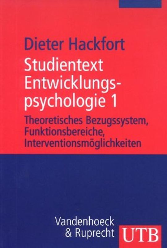 Studientext Entwicklungspsychologie