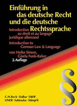 Einführung in das deutsche Recht und die deutsche Rechtssprache