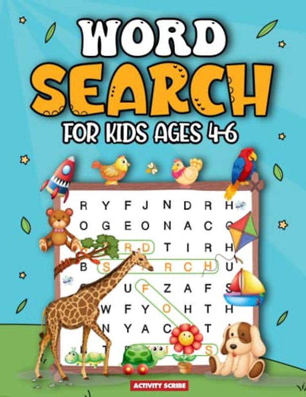 Word Search For Kids Ages 4-6: Word Search Puzzles to Challenge Kids and Improve Vocabulary