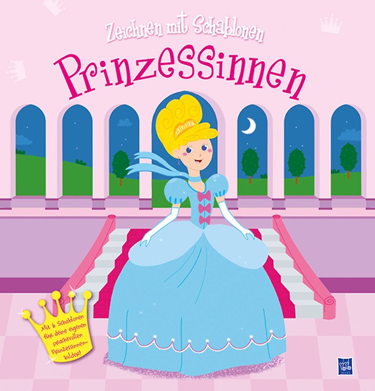 Zeichnen mit Schablonen - Prinzessinnen