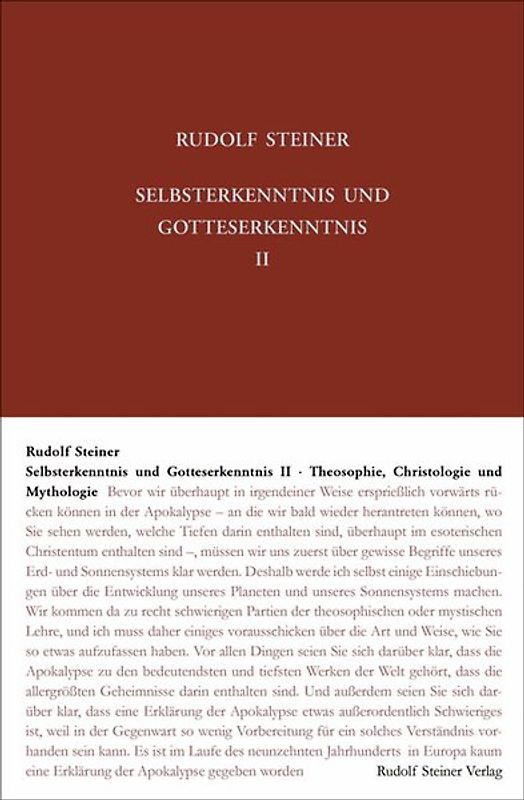 Selbsterkenntnis und Gotteserkenntnis II