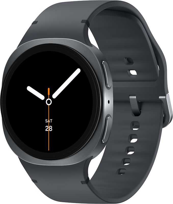 Samsung Galaxy Watch8 44 mm Aluminiumgehäuse graphite am Sport Band M/L graphite [Wi-Fi + 4G]