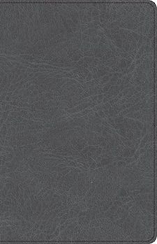 CSB Thinline Bible, Charcoal Leathertouch