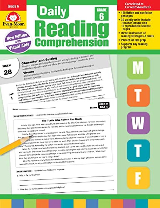 Daily Reading Comprehension, Grade 6 Te