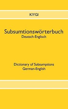 Subsumtionswörterbuch Deutsch-Englisch