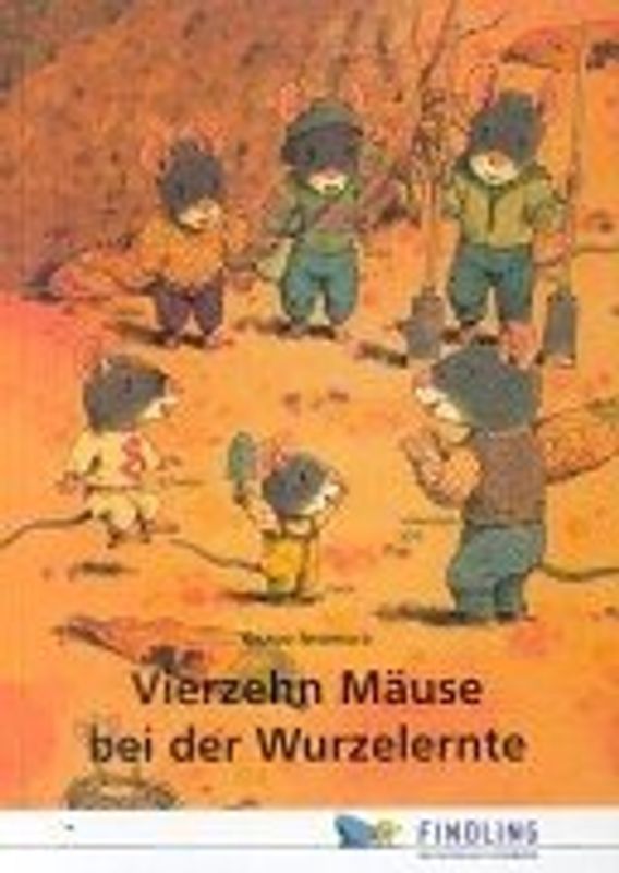 Vierzehn Mäuse bei der Wurzelernte