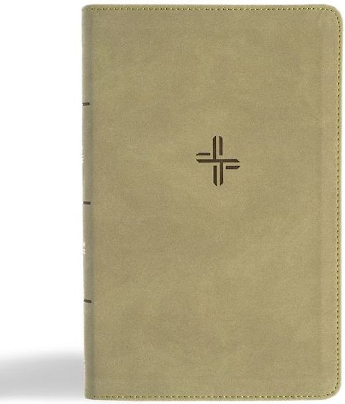 CSB Single-Column Personal Size Bible, Digital Study Edition, Sage Suedesoft Leathertouch