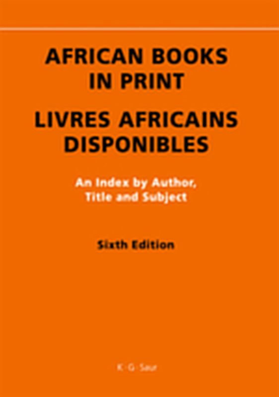 African Books in Print / Livres africains disponibles