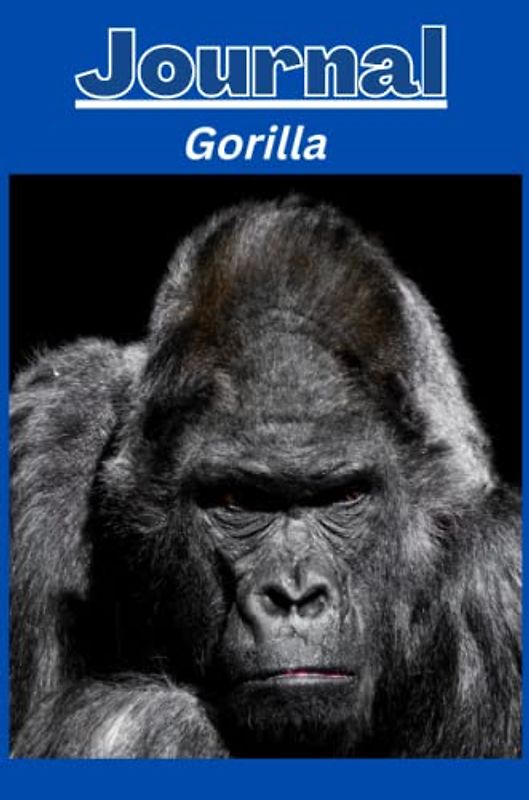 Gorilla Journal series 1 with a cobalt blue background