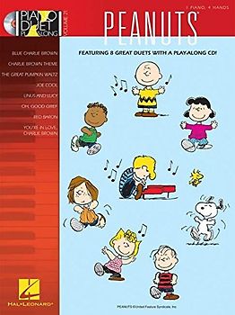 Piano Duet Play-Along Volume 21 Peanuts Pfduet Book/Cd