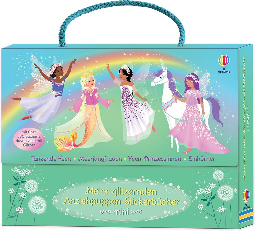 Meine glitzernden Anziehpuppen-Stickerbücher mini