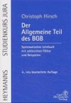 Der Allgemeine Teil des BGB