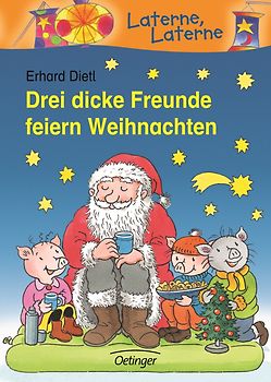 Drei dicke Freunde feiern Weihnachten