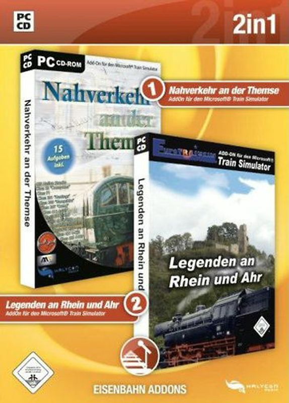 Trainsimulator MS AddOn Bundle Rhein Ahr / Nahverkehr PC Spiele