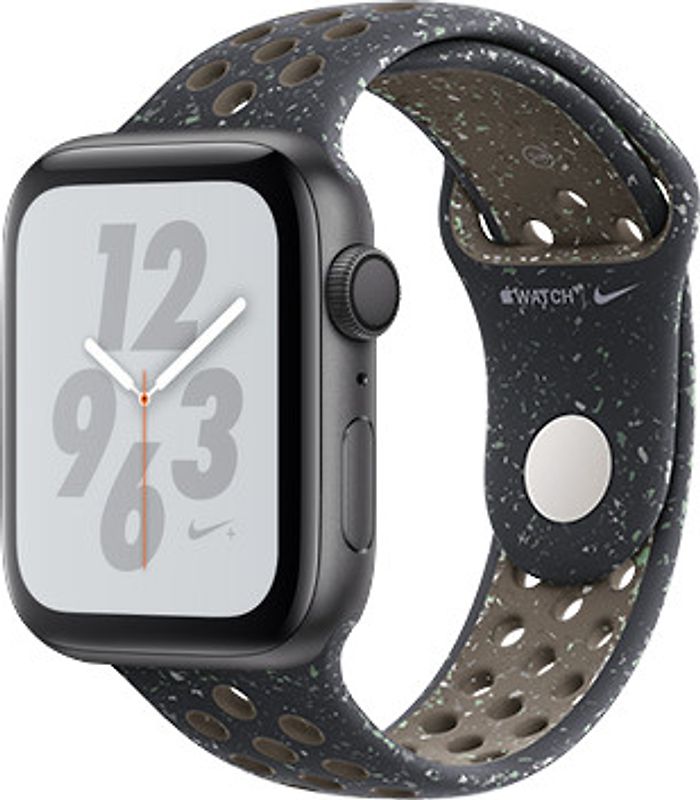 Apple Watch Nike+ Series 4 40 mm Apple Watch Nike+ Boîtier en aluminium gris sidéral avec Bracelet Sport Nike Anthracite/Noir [Wifi]
