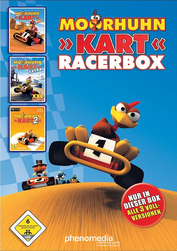 Moorhuhn Kartracer Box PC Spiele