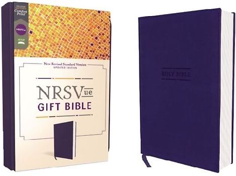 Nrsvue, Gift Bible, Leathersoft, Blue, Comfort Print