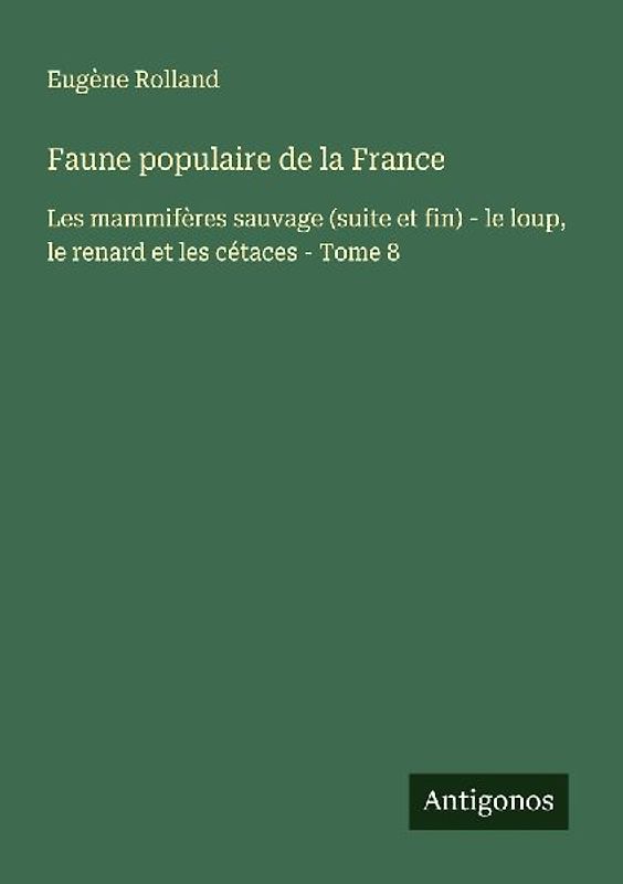 Faune populaire de la France